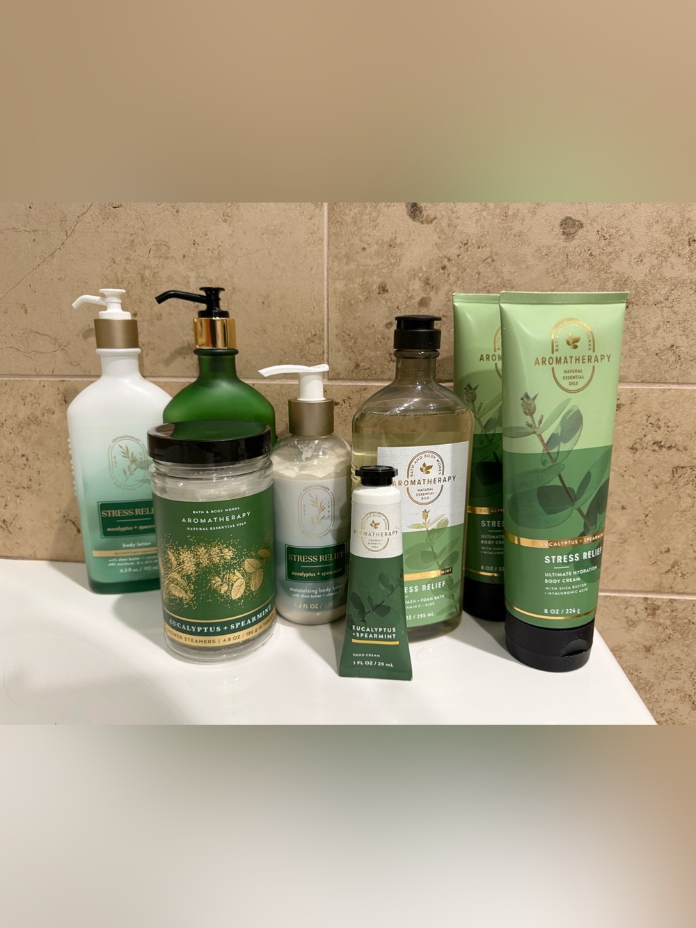 NWT Bath & Body Works Stress Relief Bundle 8 Piece